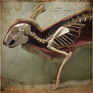 Photo illustration of section model of rabbit