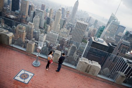 New York City from the top of the Chrsyler Building, USA